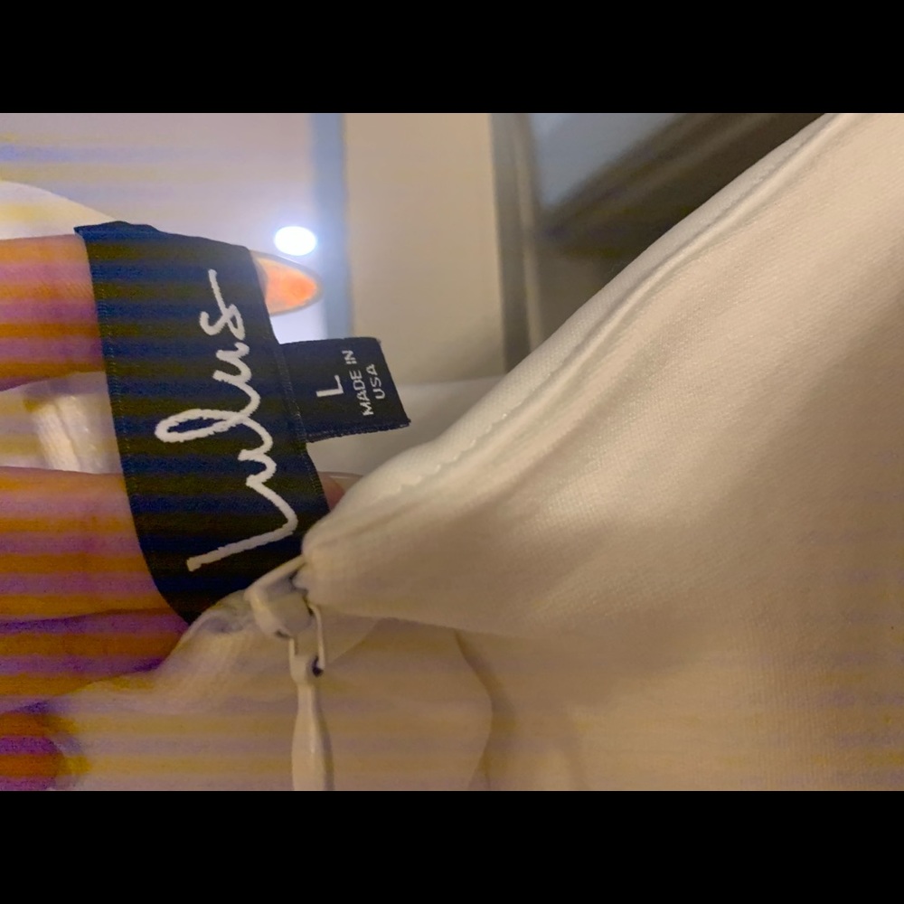 Lulu’s white large body con dress